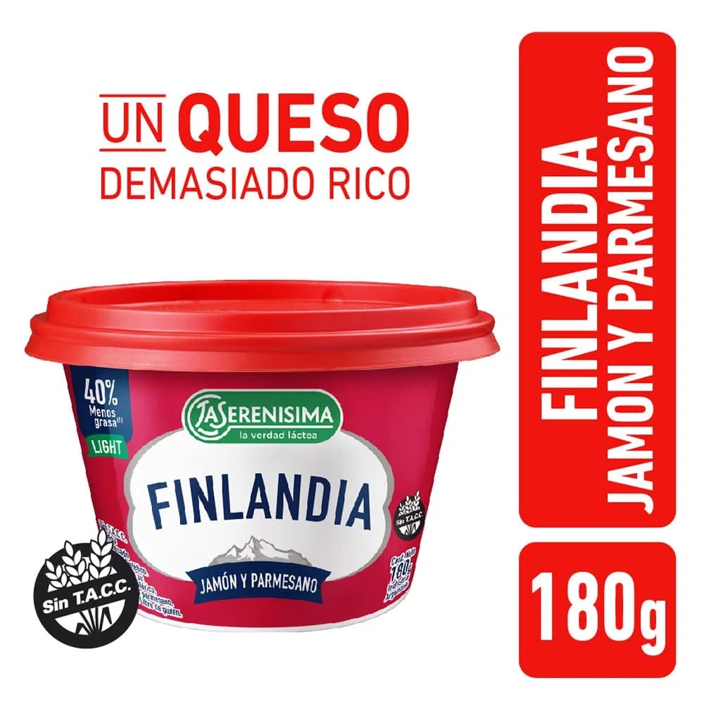 QUESO UNTABLE FINLANDIA 200g JAMON Y PARMESANO oferrta